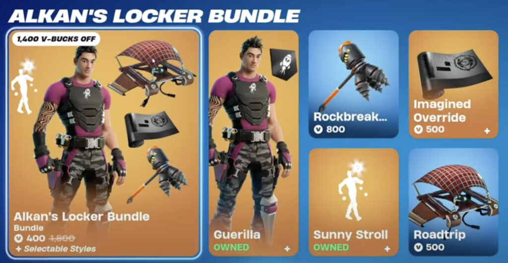 Alkan Fortnite Locker Bundle